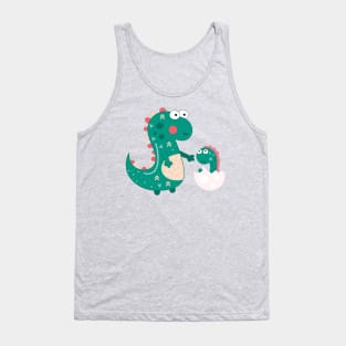 Dinosaur and baby Tank Top